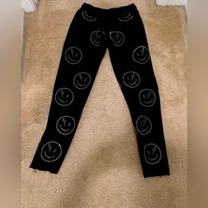 RETROVERT SMILEY RHINESTONE PANTS